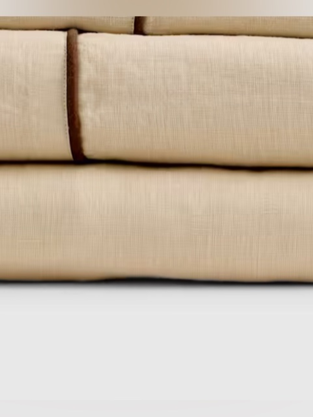 Quince European Linen Piped Sheets no pillow case Twin #250